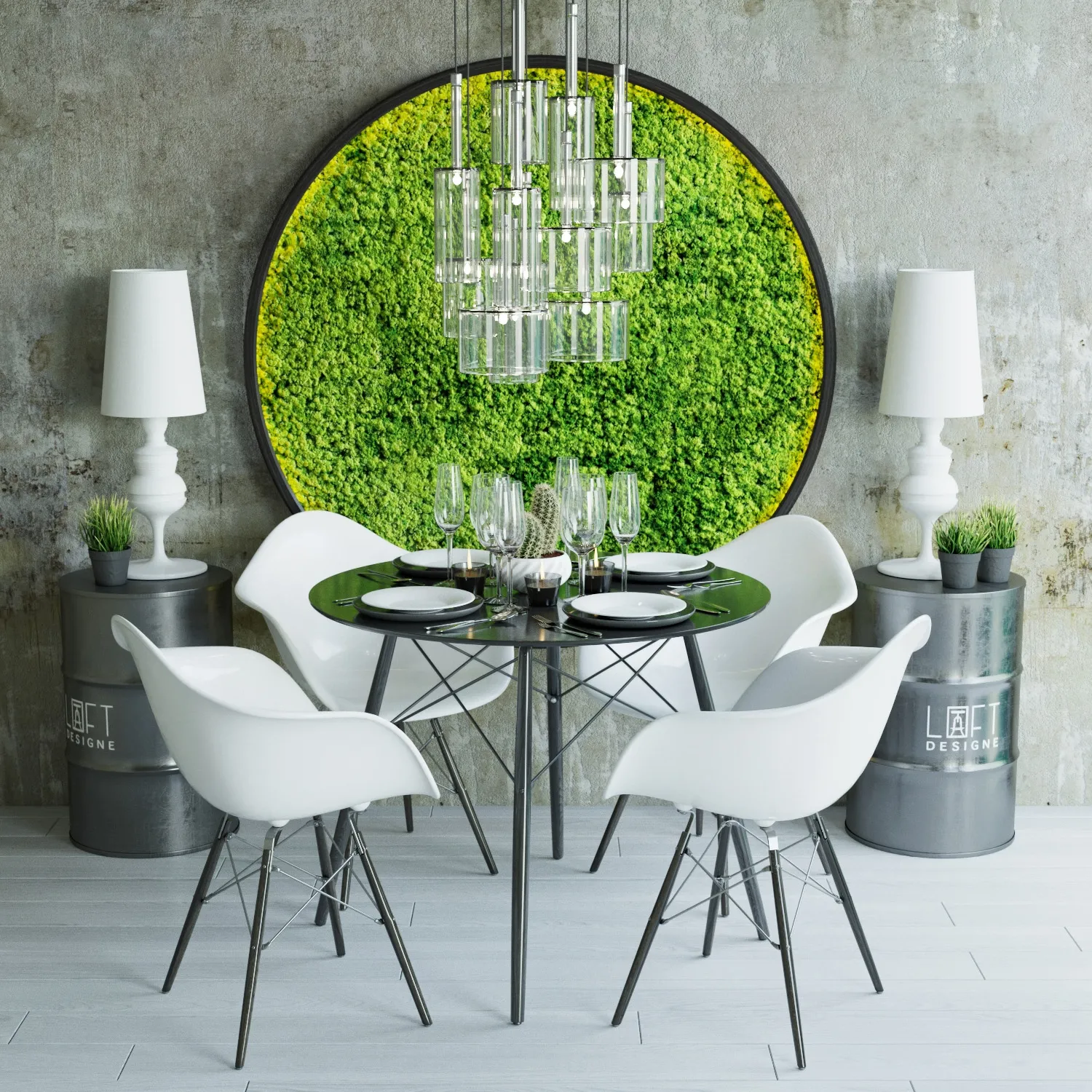 furniture – LOFT designe tables 3ds Max