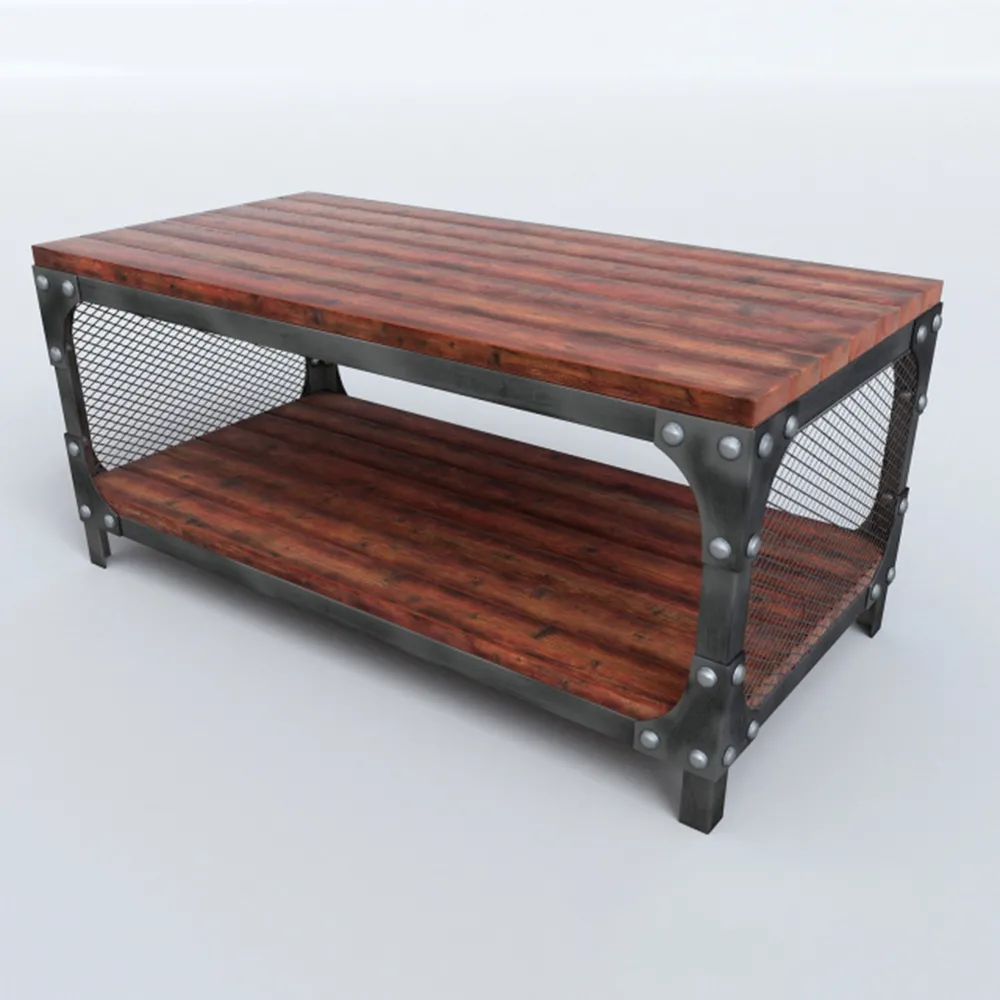 furniture – Loft style coffee table Coffee table – Iron Bull 3ds Max