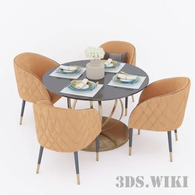 furniture – Lunch group 3ds Max