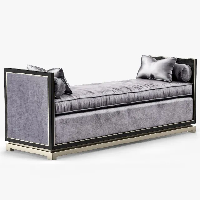furniture – LuxDeco Bronze Chaise sofa 7 3ds Max