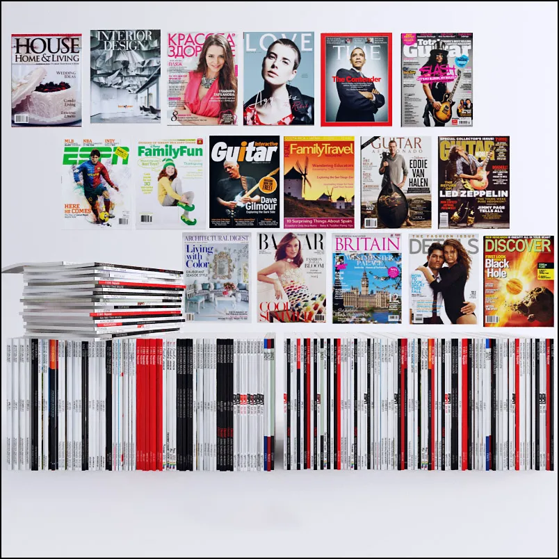 furniture – Magazines collection 01 3ds Max