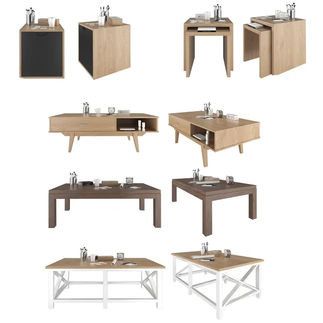furniture – Maisons Monde table collection 018 3ds Max