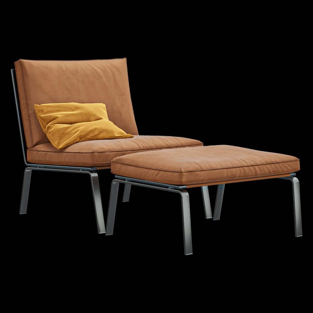 furniture – Man lounge armchair set 3ds Max