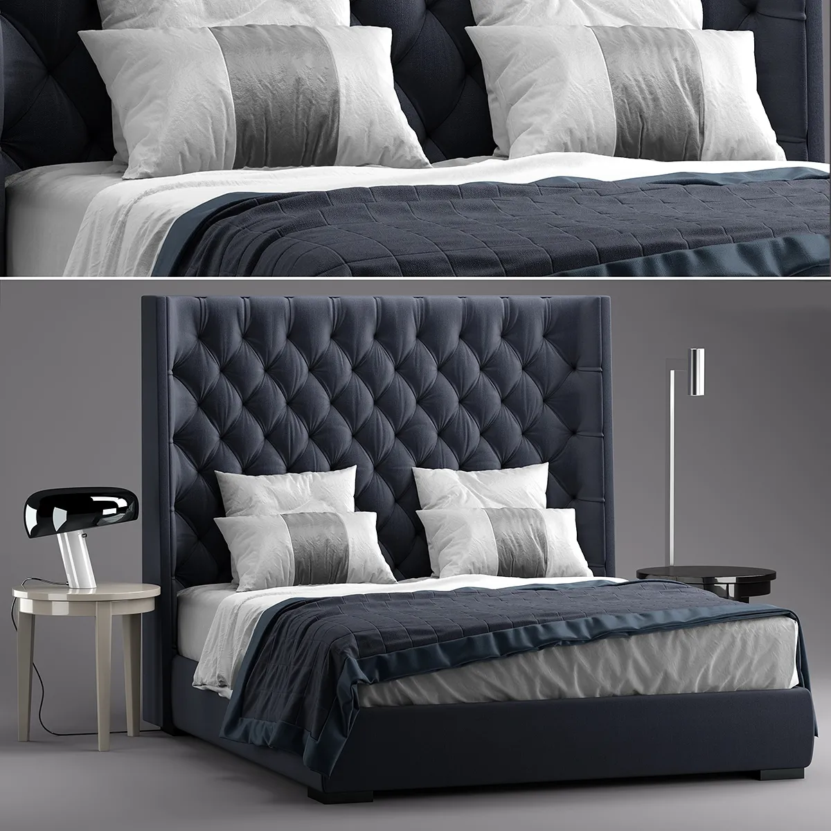 furniture – Meridiani bed 7 3ds Max