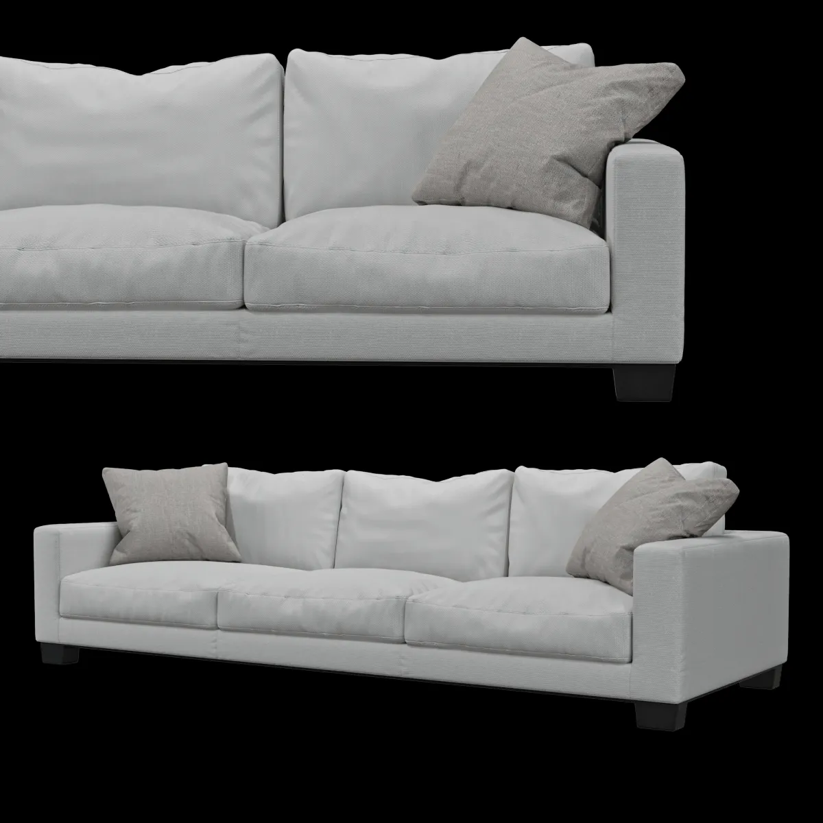 furniture – Meridiani Queen sofa 3ds Max