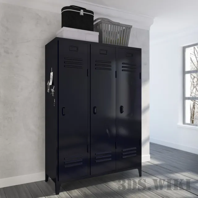 furniture – Metal utility cabinet 3ds Max