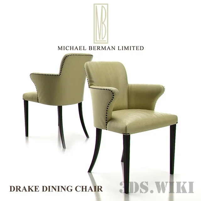 furniture – Michael Berman Limited – Drake Dining Chair 3ds Max