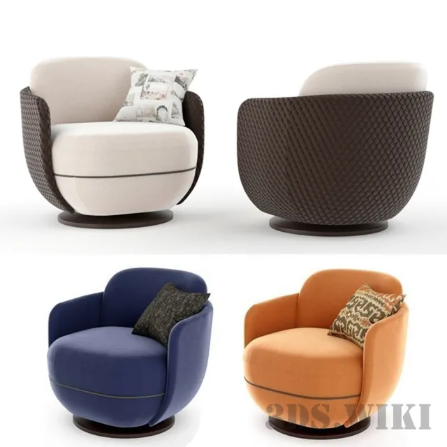 furniture – Miles Lounge armchair 3ds Max
