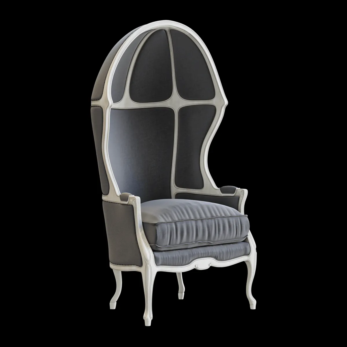 furniture – Mini Versailles upholstered armchair 3ds Max