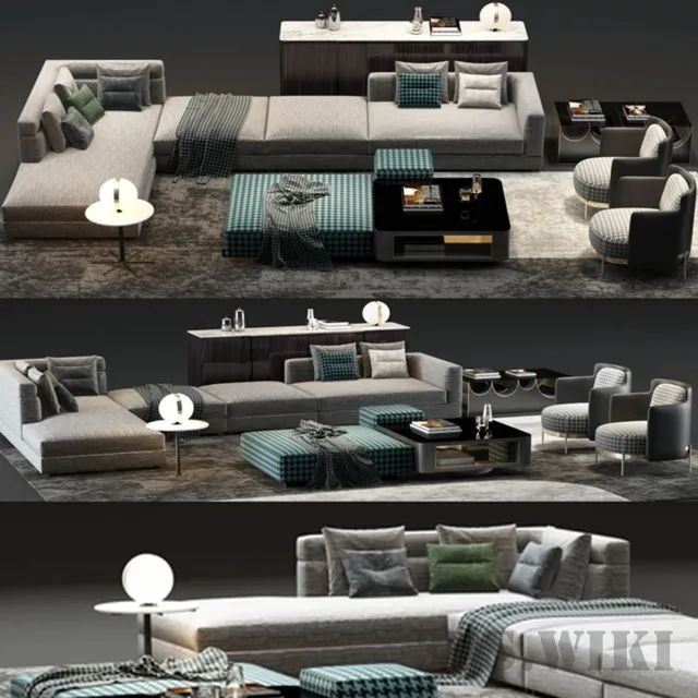 furniture – Minotti 02 3ds Max