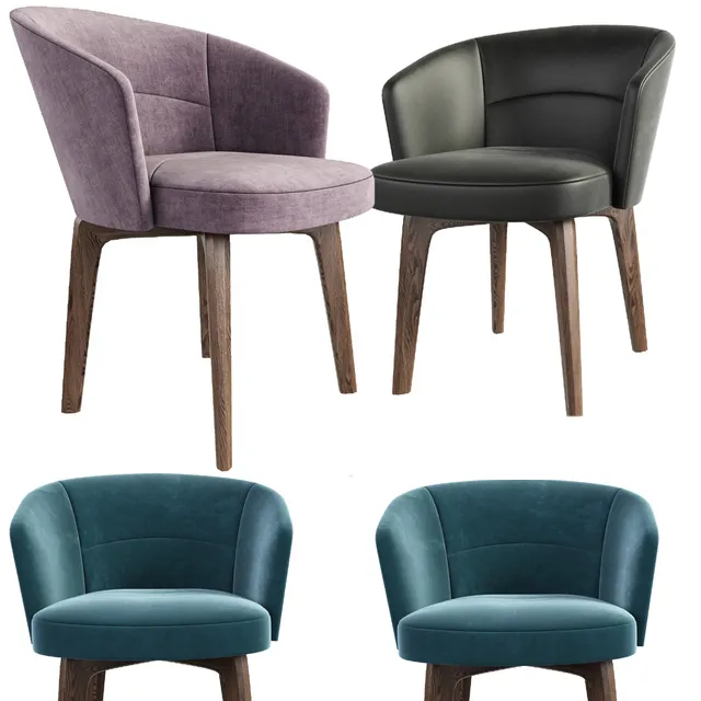 furniture – Minotti Amelie Dining armchair 2 3ds Max