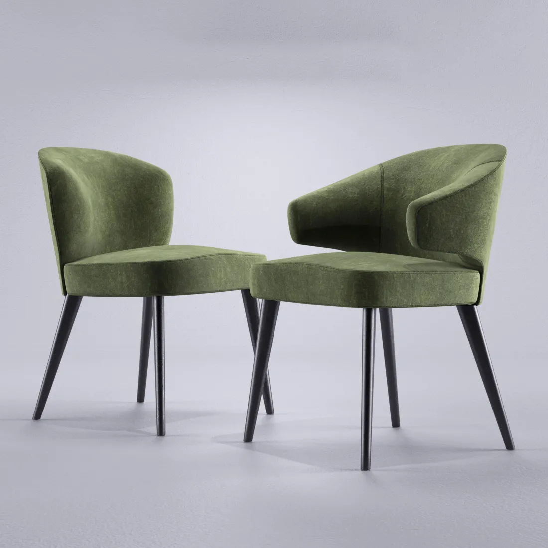 furniture – Minotti Aston chairs 03 3ds Max