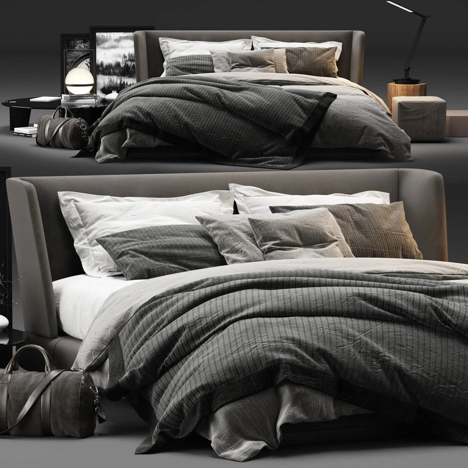 furniture – Minotti Creed bed 02 3ds Max