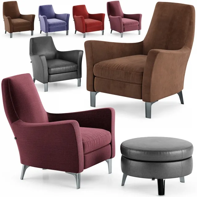 furniture – Minotti Denny armchair 3ds Max