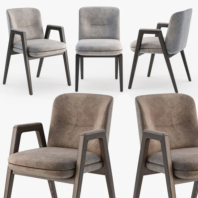 furniture – Minotti Lance armchair 45 3ds Max