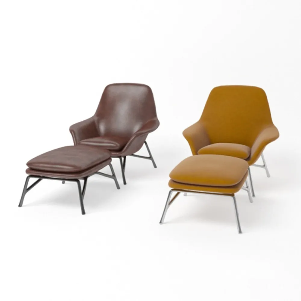 furniture – Minotti Prince Armchair and Stand Chair/ chair for legs 3ds Max