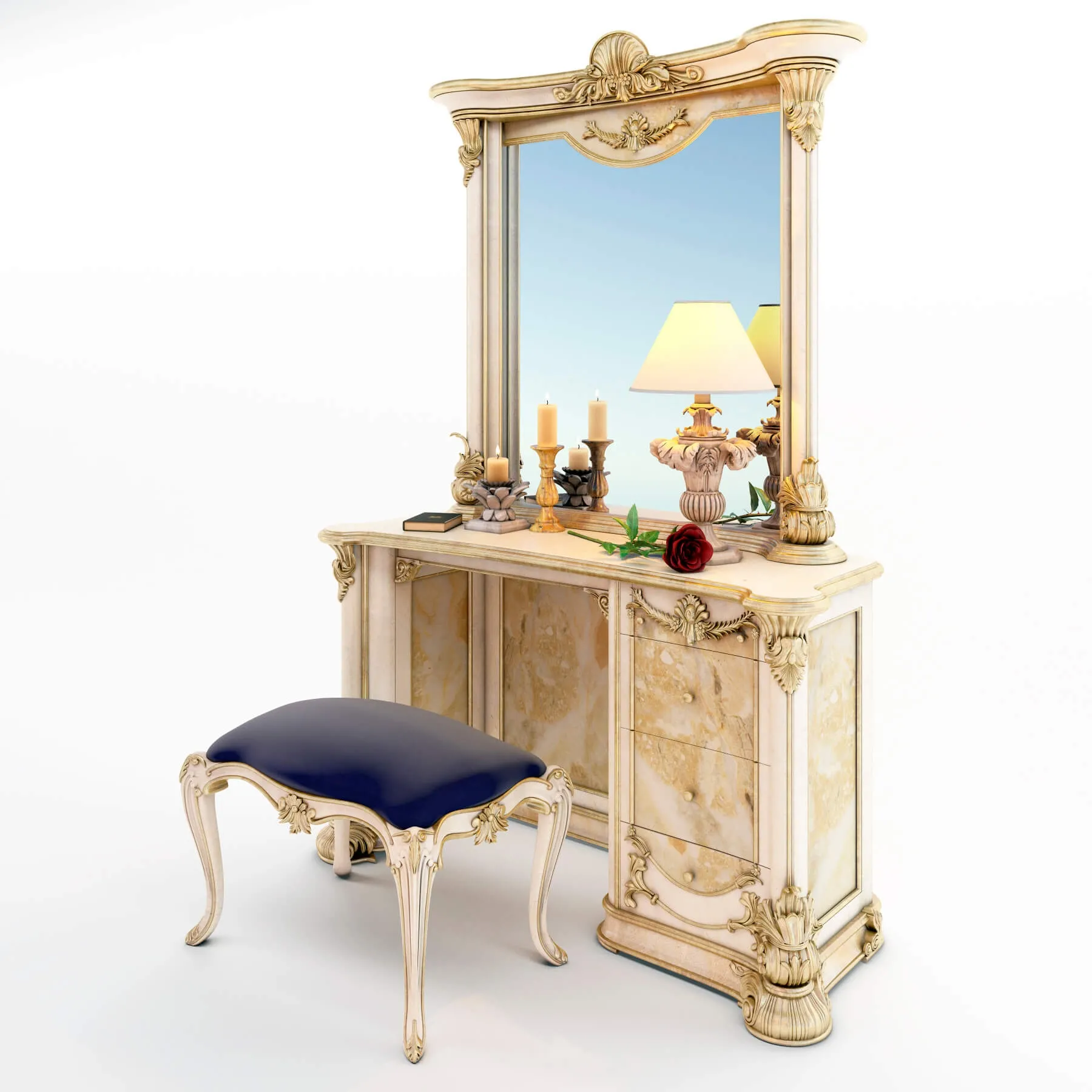 furniture – Moblesa pier glass 4 3ds Max