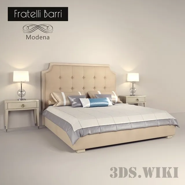 furniture – Modena Bed – Fratelli Barri 3ds Max