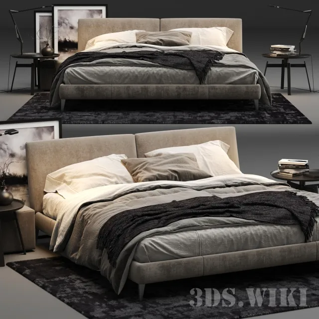 furniture – Modern Bed 3ds Max