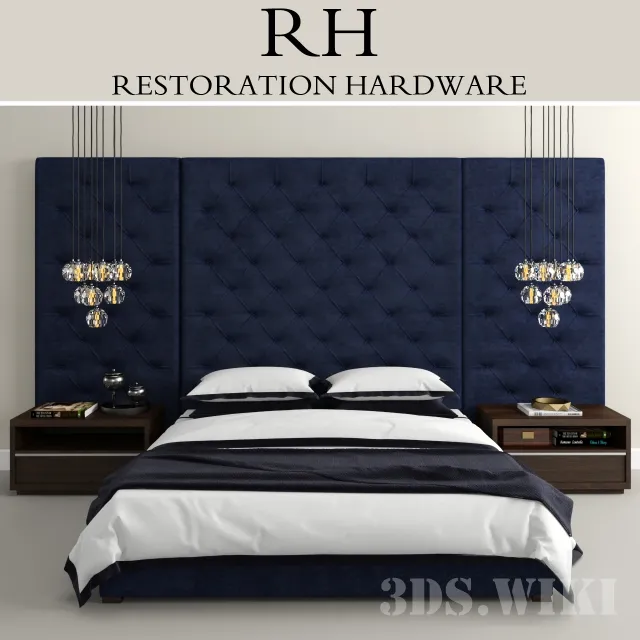 furniture – Modern Bed Restoration Hardware 3ds Max