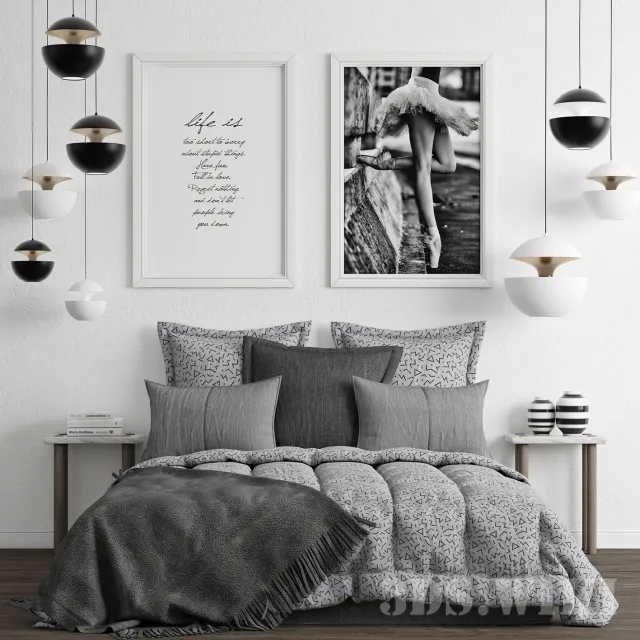 furniture – Modern bedroom 3ds Max