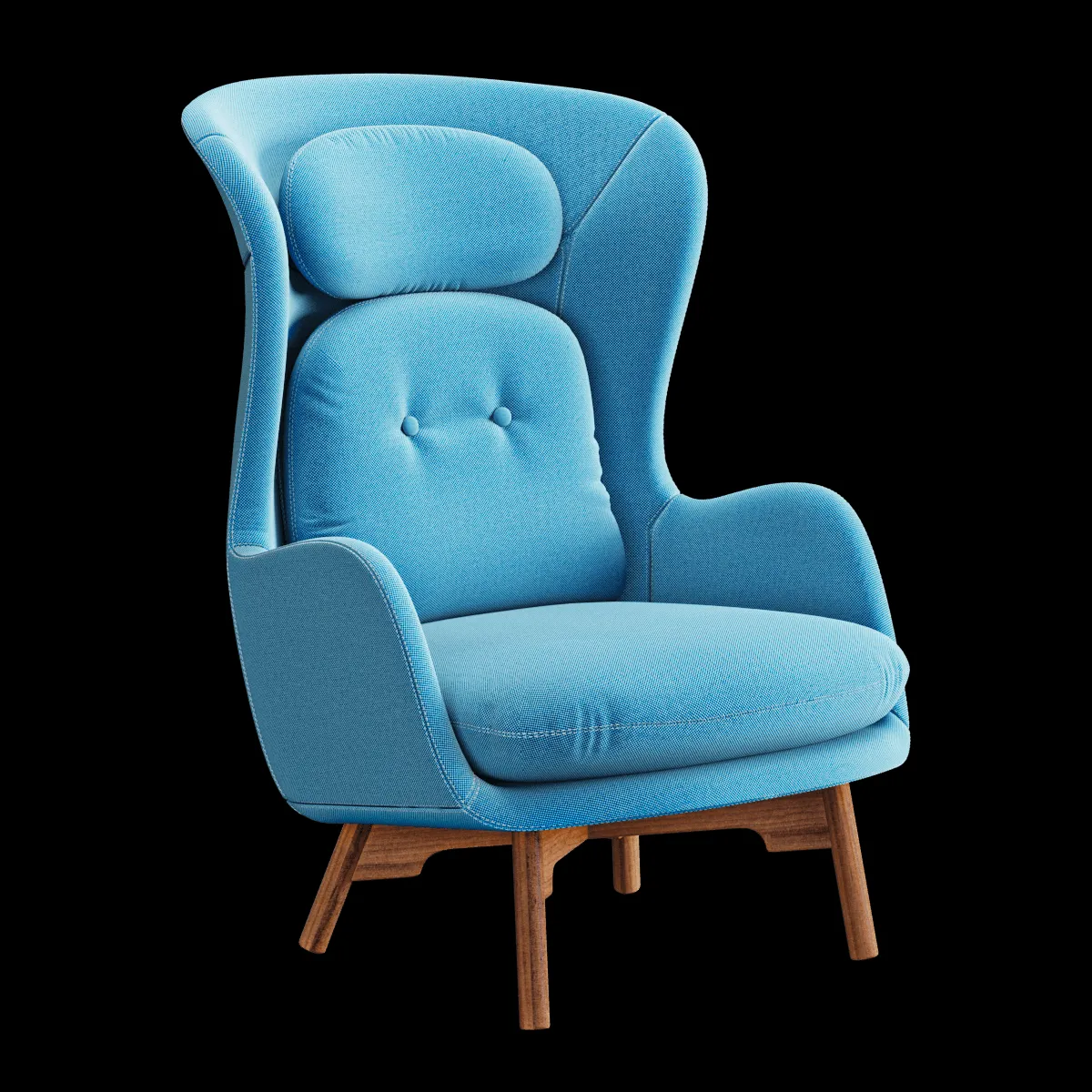 furniture – Modern blue armchair 3ds Max
