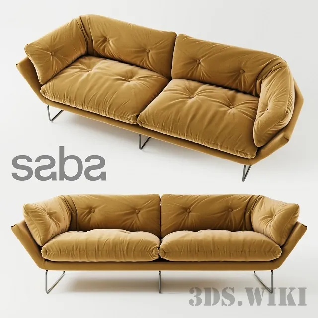 furniture – Modern New York Suite Sofa by Saba Italia 3ds Max