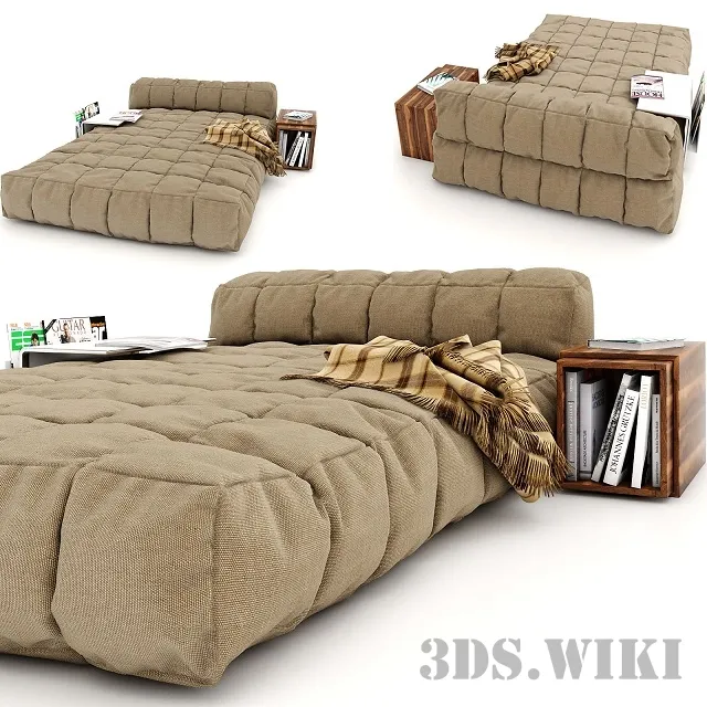 furniture – Modern soft bed 3ds Max