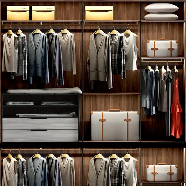 furniture – Molteni & C. Gliss Master clothes and wardrobe 3ds Max