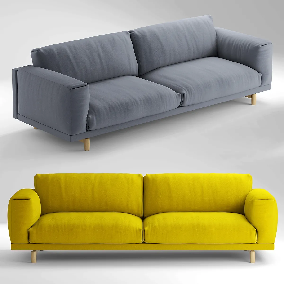 furniture – Muuto sofa 123 3ds Max