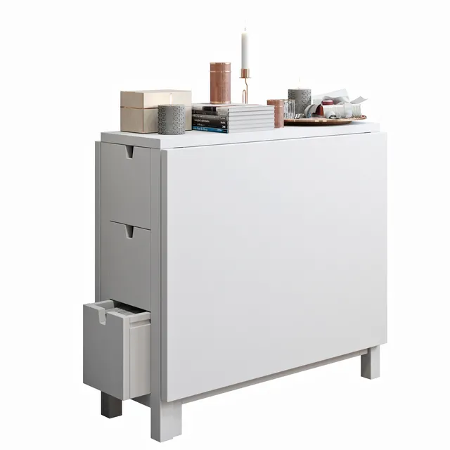 furniture – Narrow chest of drawer 004 3ds Max