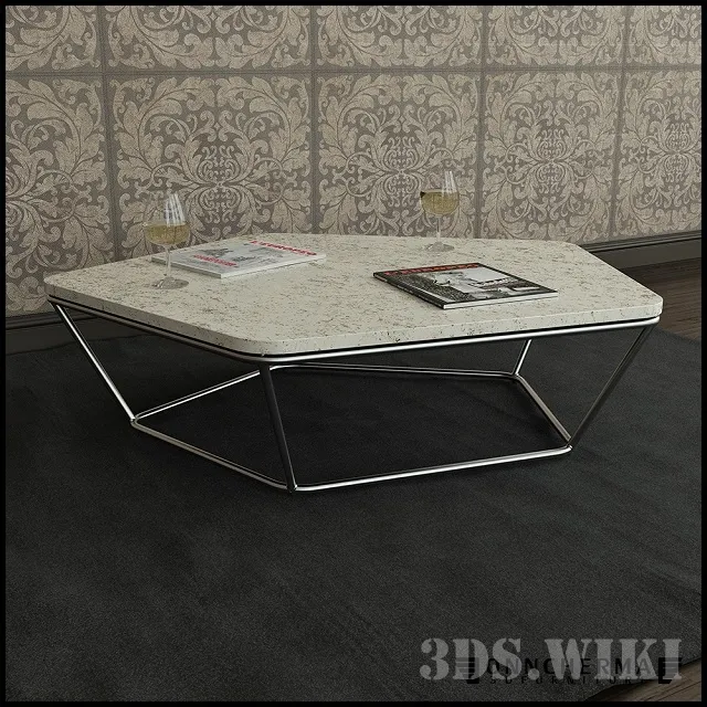 furniture – Natuzzi Chocolat coffee table 3ds Max