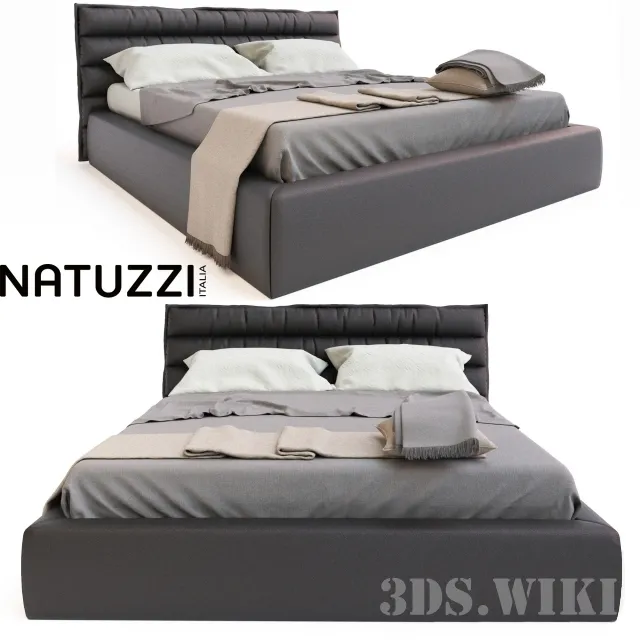 furniture – Natuzzi Onda Scanline bed 3ds Max