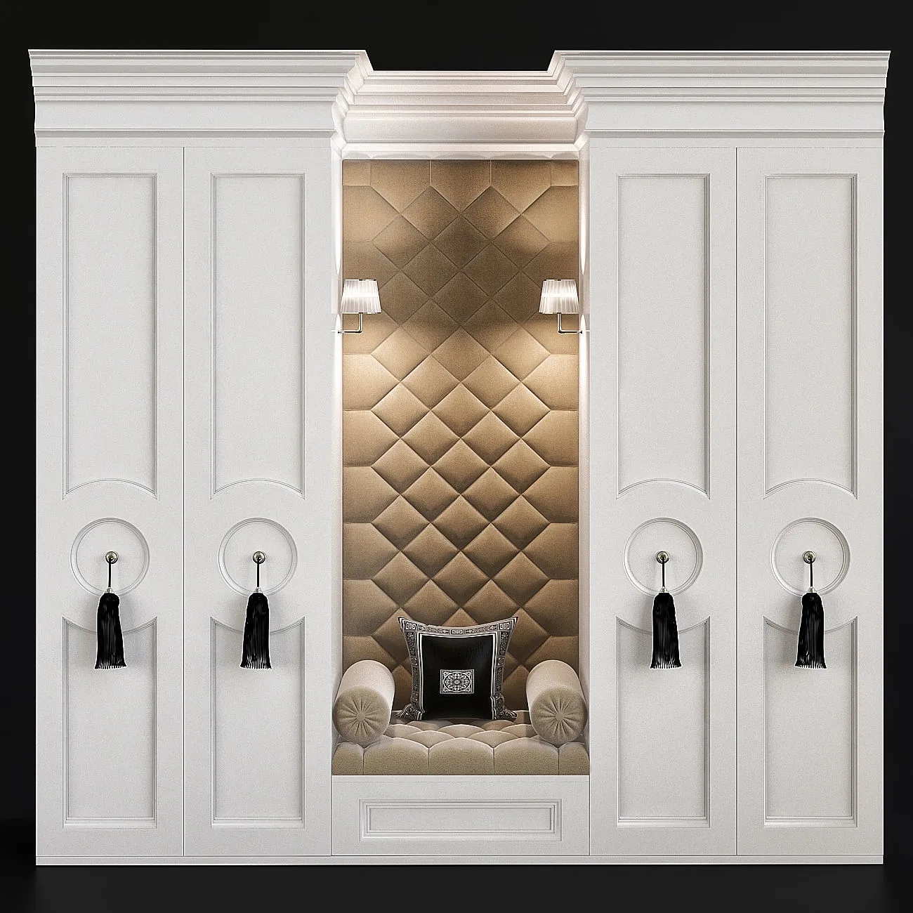furniture – Neoclassical Style Wardrobes 3ds Max