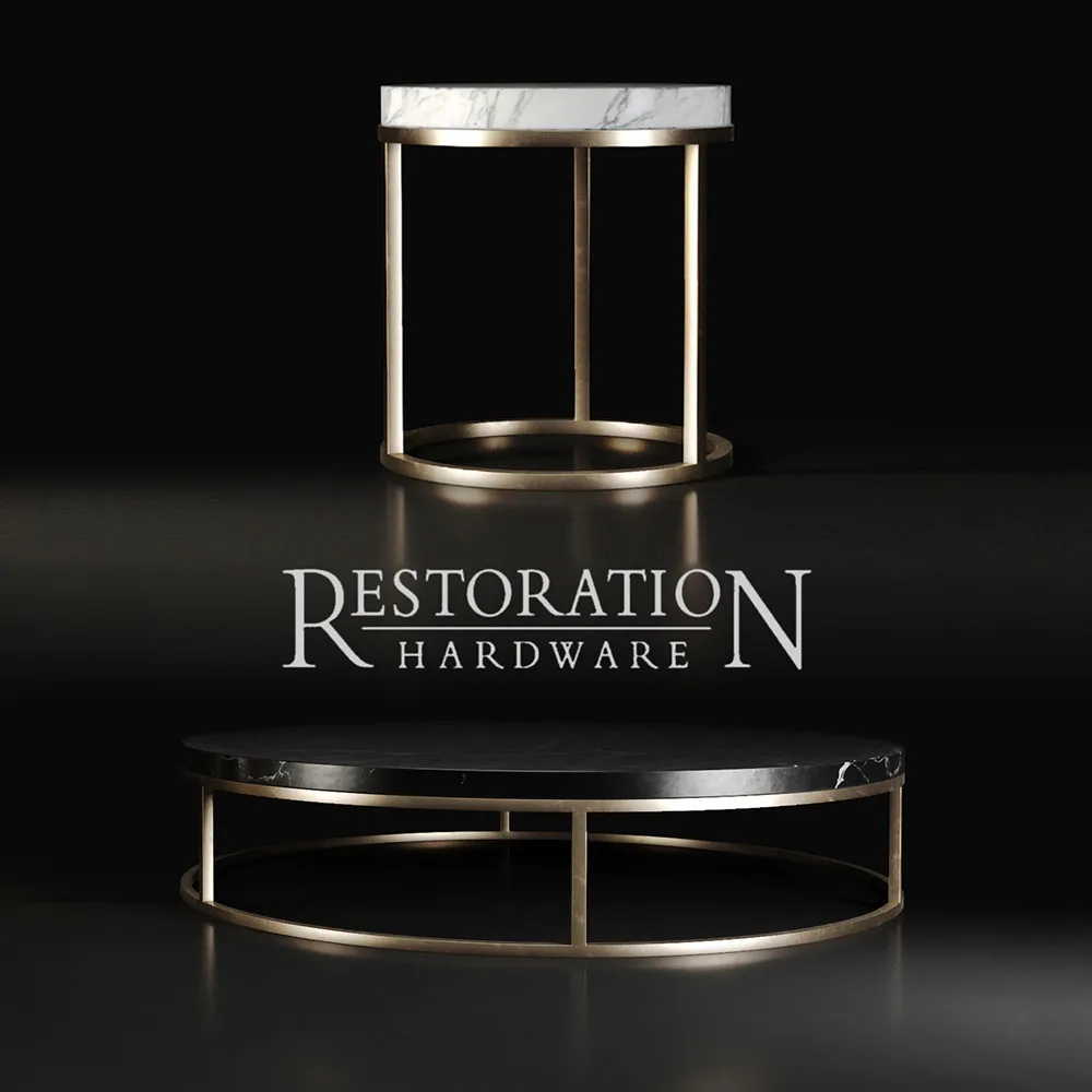 furniture – Nicholas Round Stone Coffee Tables 3ds Max