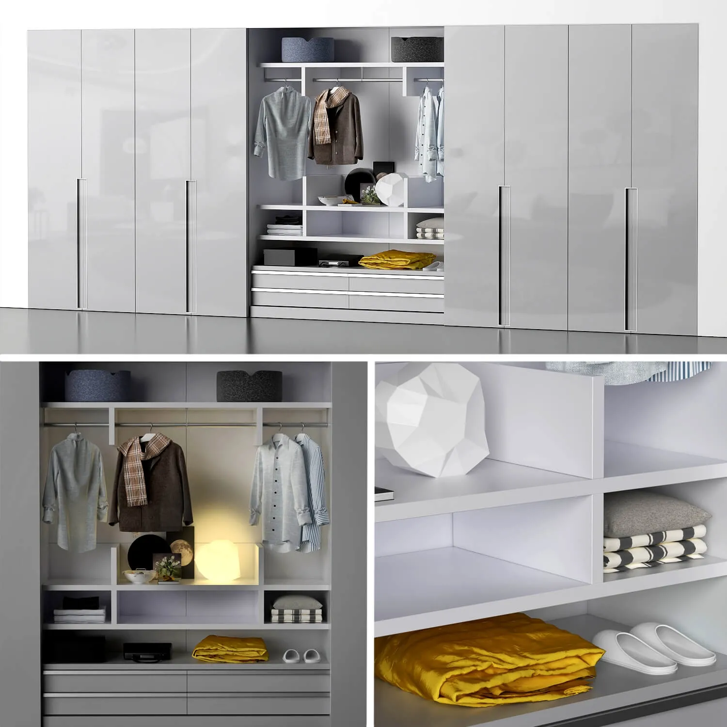 furniture – Novamobili Unika Clothes and Bed 3ds Max
