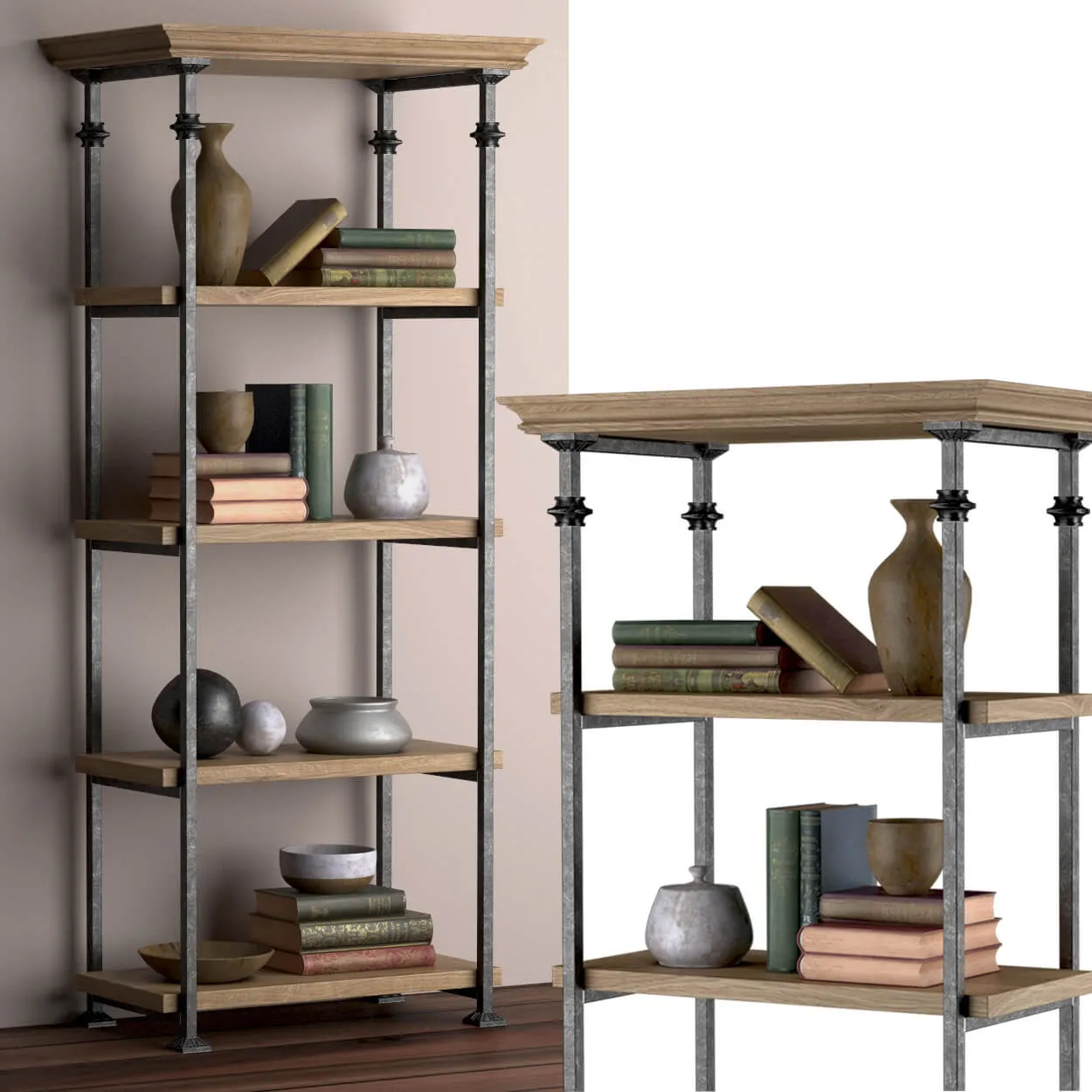 furniture – Oak rack 08 3ds Max