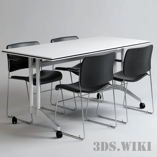 furniture – Office table and chair 3ds Max