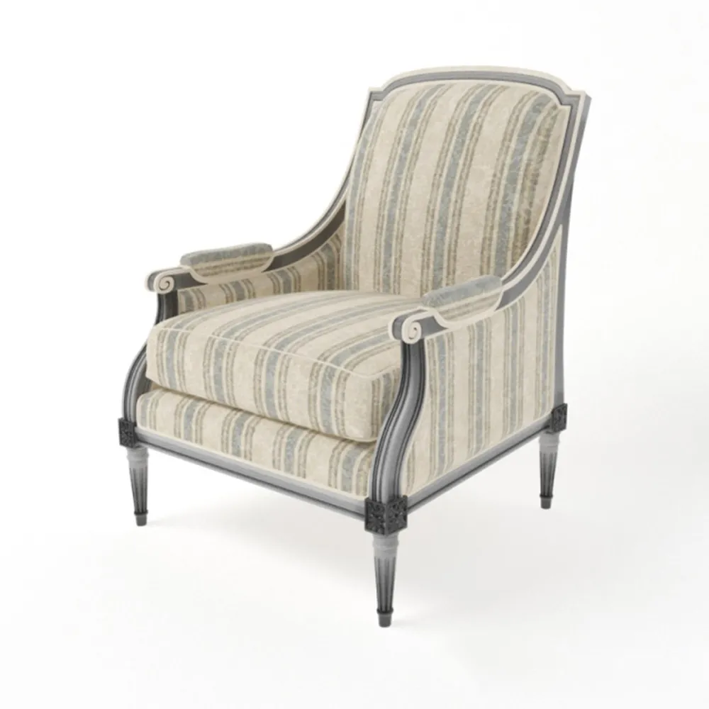 furniture – Old armchair in classic style 3ds Max