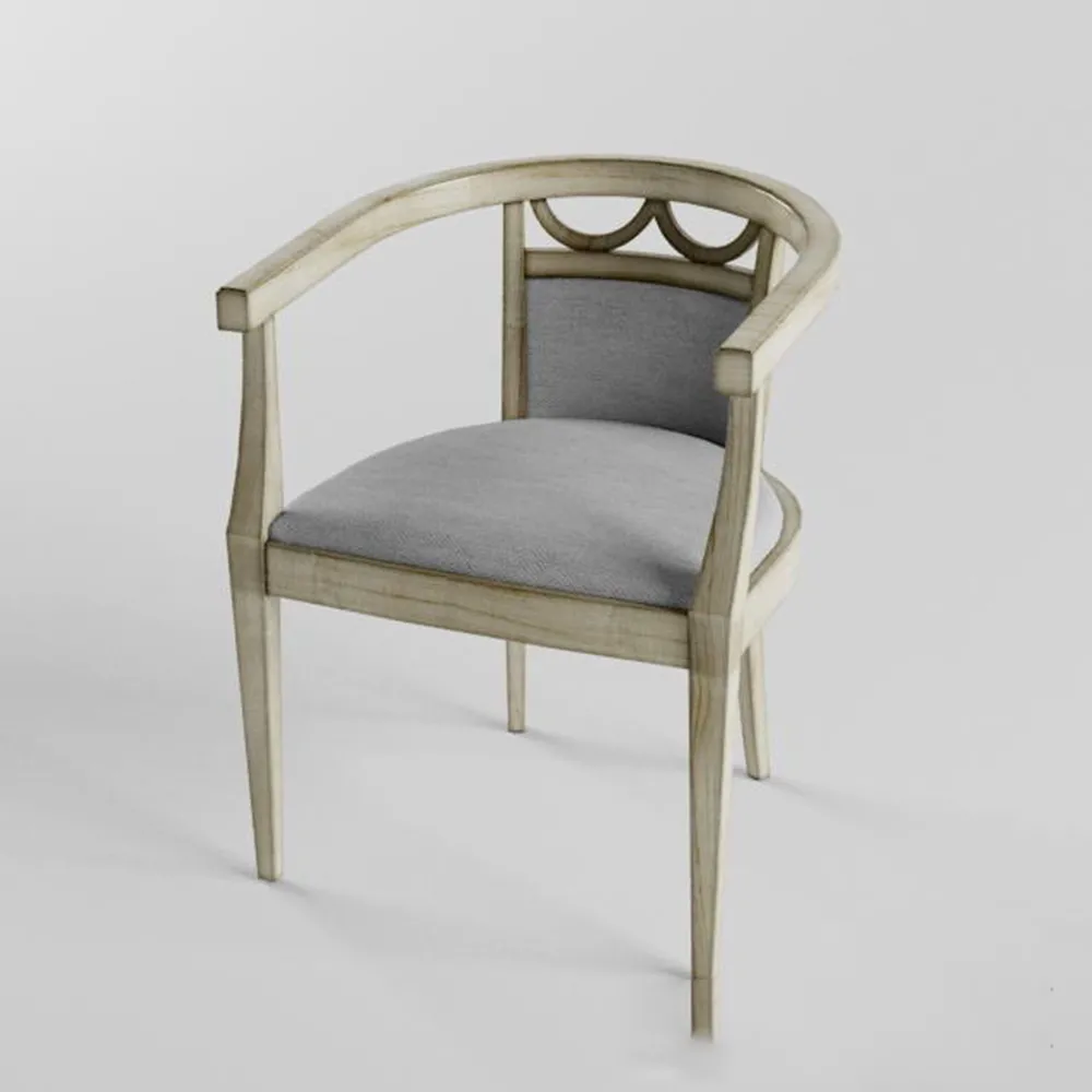 furniture – Old chair with back and armrests 3ds Max