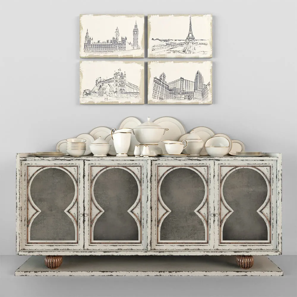 furniture – Old chest of drawer 008 3ds Max