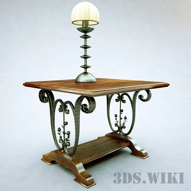 furniture – Old classic table 3ds Max