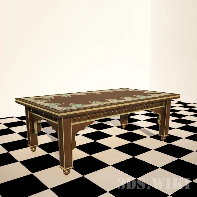 furniture – Old classic table 3ds Max