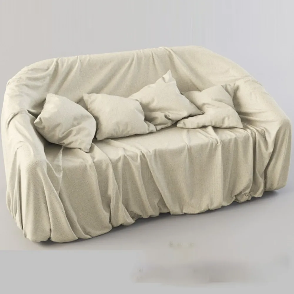 furniture – Old sackcloth sofa 3ds Max