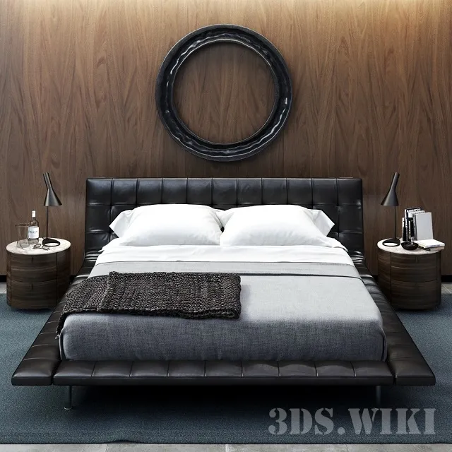 furniture – Onda Poliform bed 3ds Max