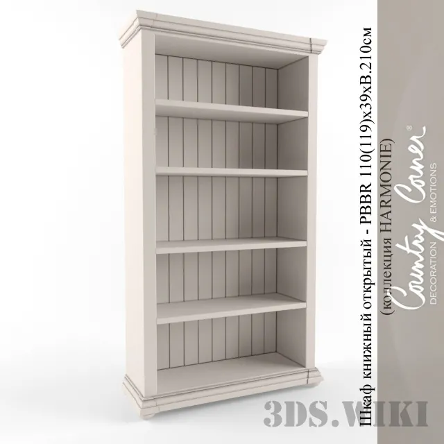 furniture – Open Bookcase 110 Country Corner 3ds Max