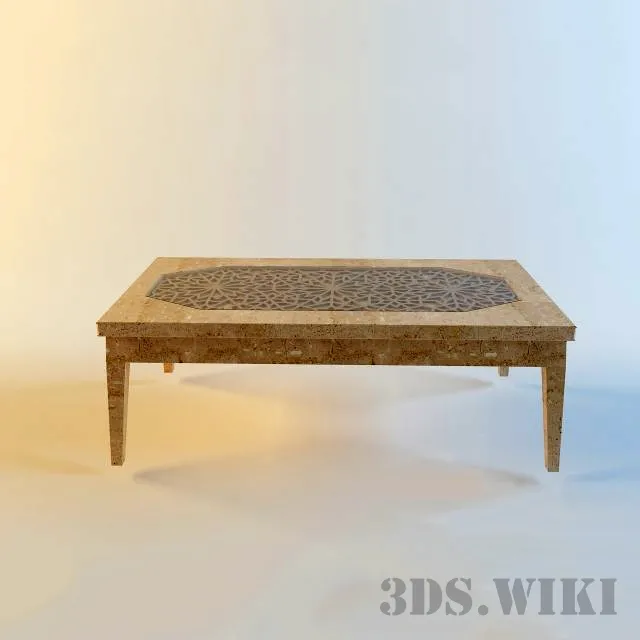 furniture – Oriental table 3ds Max