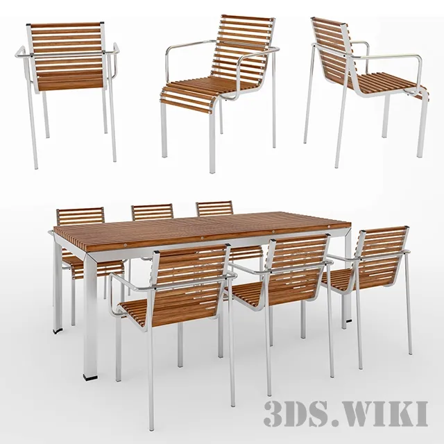 furniture – Outdoor table and chair EXTEMPORE 3ds Max