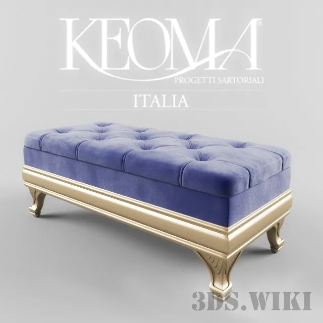 furniture – Padded stool Keoma Cristina 3ds Max