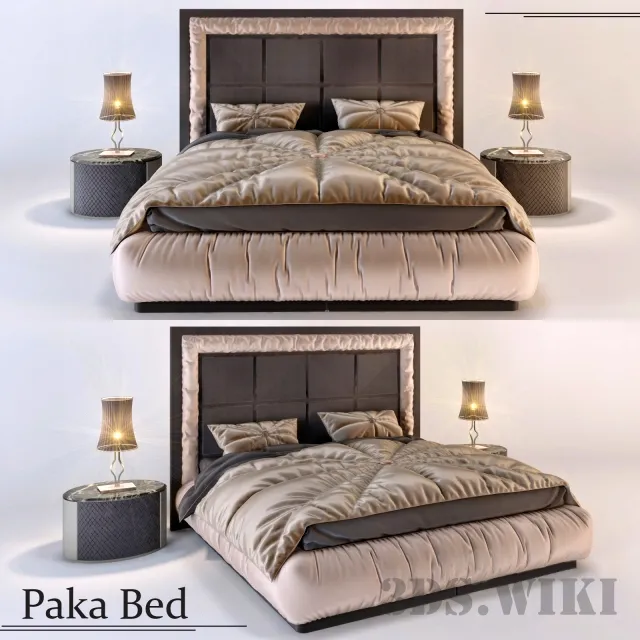 furniture – Paka Double Bed 3ds Max